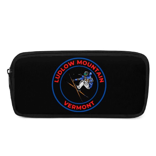 Retro Cool Skiing Ludlow Mountain Vermont Souvenir Pencil Cases
