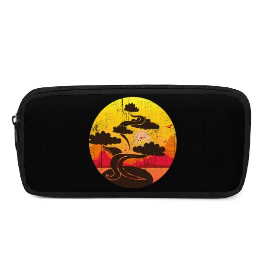 Gardening Bonsai Lover Asia Sunset Japan Pencil Cases