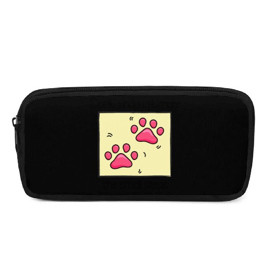 Dont Underestimate the Small Steps Cat Lover Pencil Cases