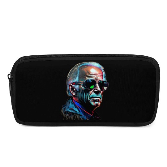hyperrealistic portrait of a cyberpunk Joe Pencil Cases