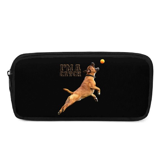 Big Dog Bull Mastiff Catching a Ball, I'm a Catch Pencil Cases