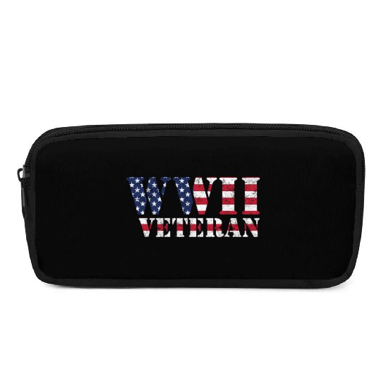 Ww2 Veteran American Flag World War Ii Pencil Cases