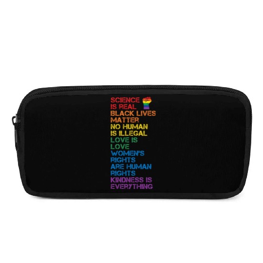 Science Is Real Black Lives Matter Lgbt Blm Fist Pencil Cases