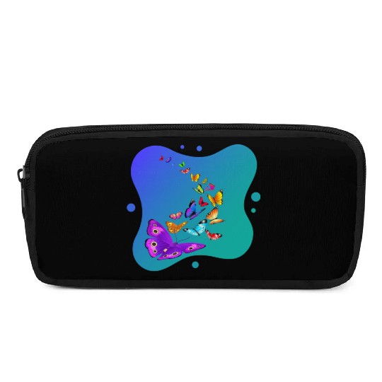 Colorful Butterflies Nature Cute Pencil Cases
