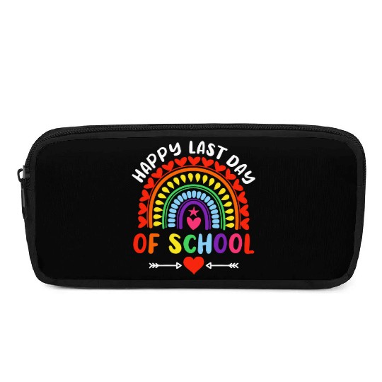 Rainbow Happy Last Day Of School Teacher Boys Pencil Cases