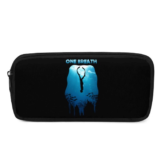 Freediving One Breath Diving Apnea Ocean Free Dive Pencil Cases