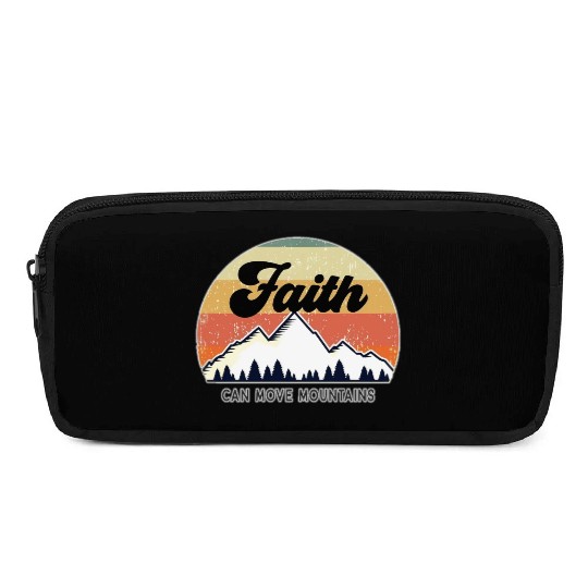 Faith Can Move Mountains Pencil Cases