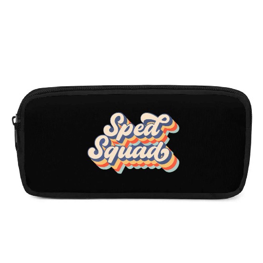 Vintage Sped Squad Special Ed Teacher Back To Scho Pencil Cases