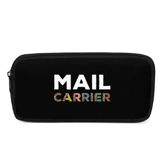 Great Mail Carrier Leopard Outfit Postman Pencil Cases