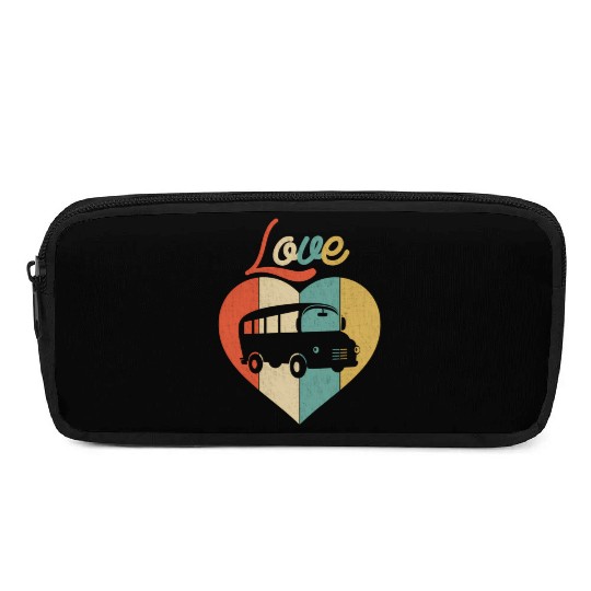 Love School Bus Pencil Cases