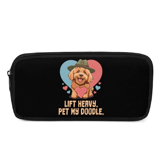 Lift Heavy Pet My Doodle Goldendoodle Dog Dad Pencil Cases