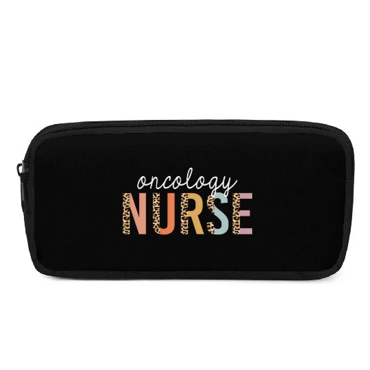 Oncology Nurse Leopard Print Nursing School Pencil Cases