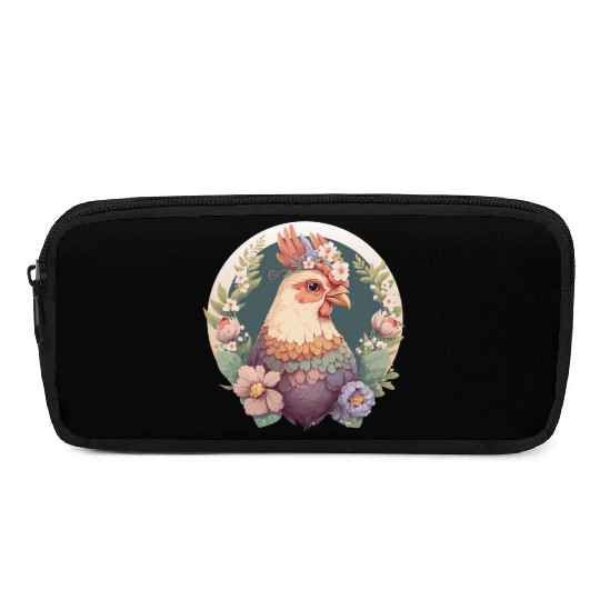 Cottagecore Cute Pet Chicken Farm Animal Pencil Cases