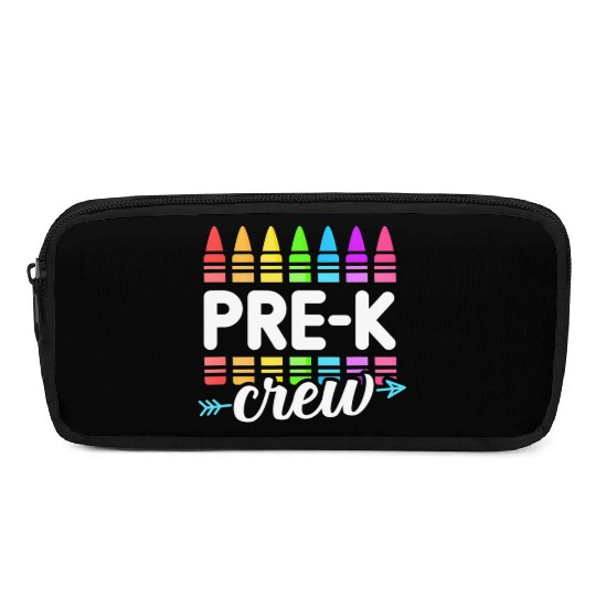 Pre-K Crew Teacher Team Squad Hello Back School Gr Pencil Cases
