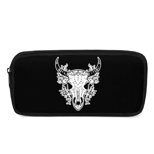 Cow Skull Boho Pencil Cases