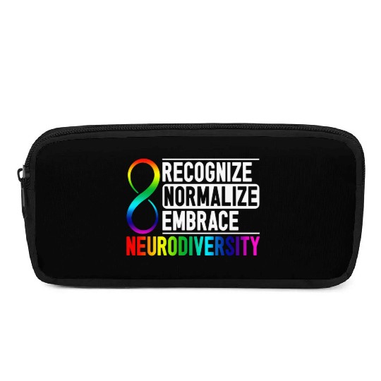 Recognize Normalize Embrace Neurodiversity Adhd Pencil Cases
