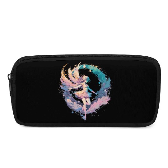 Watercolor Fairy Painting Fairycore Pastel Goth Bu Pencil Cases