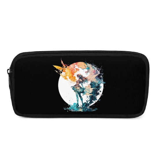 Watercolor Fairy Art Fairycore Grunge Pastel Goth Pencil Cases