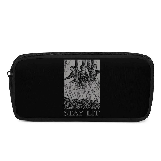 Stay Lit Occult Satan Witch Unholy Baphomet Tarot Pencil Cases