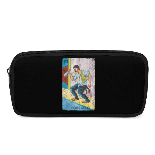 Loteria El Borracho Colorful Tarot Card Pencil Cases