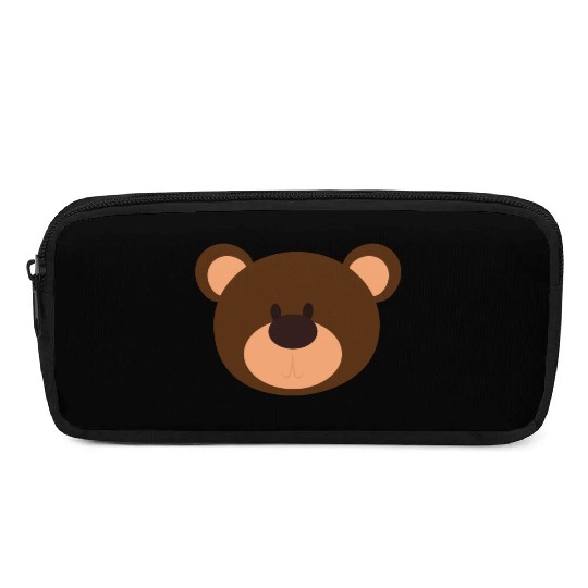 Brown Face Teddy Bear Lover Pencil Cases