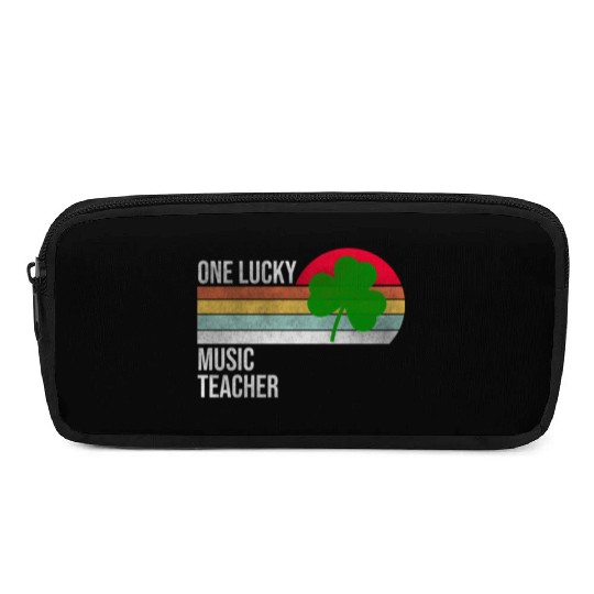 One Lucky Music Teacher St Patric Day Pencil Cases