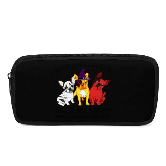 Frenchie Dog Halloween Dog Lover Pencil Cases