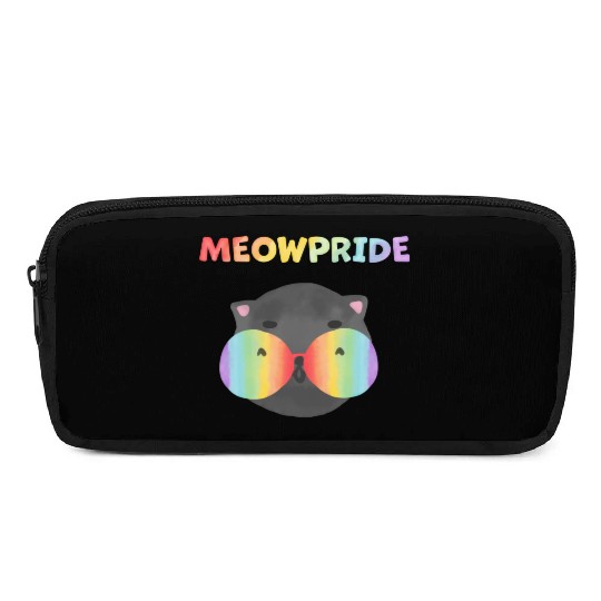 Meow Pride with Cat Design Pencil Cases for Pride Month