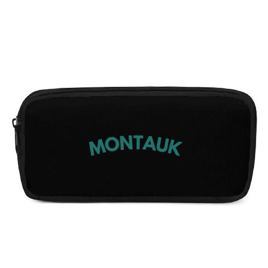 Montauk New York Vintage College Style (Green) Pencil Cases