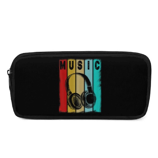 Electronic Music Lover DJ Vintage Retro Pencil Cases