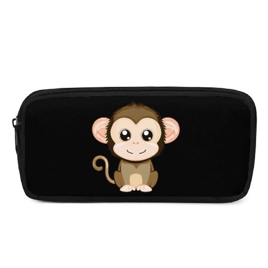 Cute, Joyful Monkey - Kawaii Style Pencil Cases