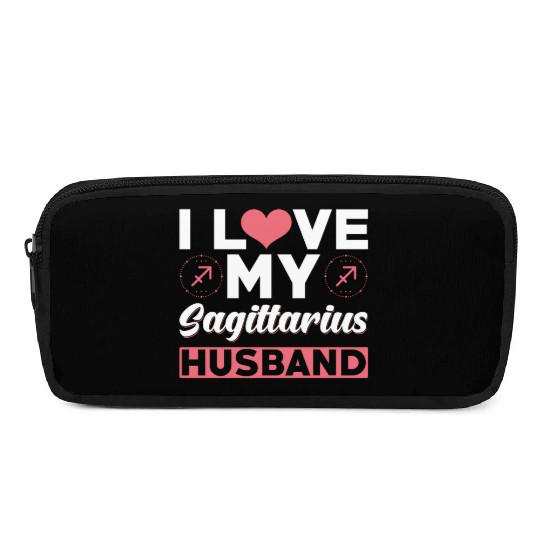 I love my Sagittarius Husband Pencil Cases