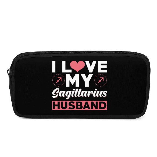 I love my Sagittarius Husband Pencil Cases