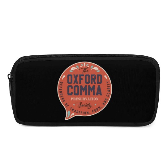 The Oxford Comma Preservation Society Team Oxford Pencil Cases