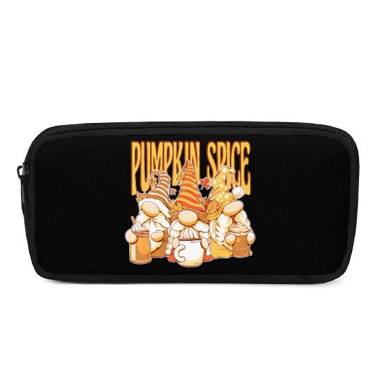 Gnomes Autumn Season Pumpkin Spice Hallothanksmas Pencil Cases
