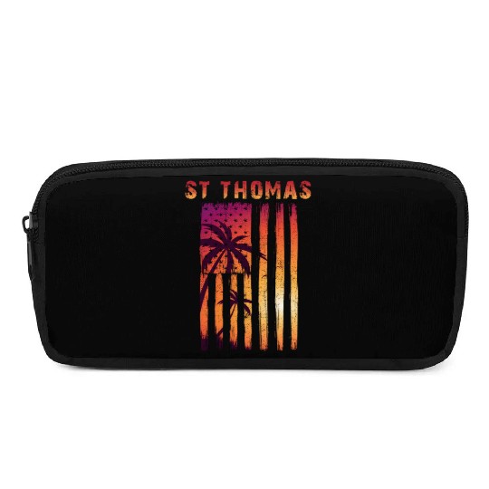 St Thomas Us Virgin Islands Patriotic Flag Pencil Cases