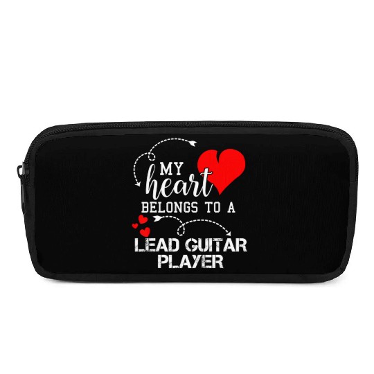 I Love My Lead Guitar Player Husband Wife Pencil Cases