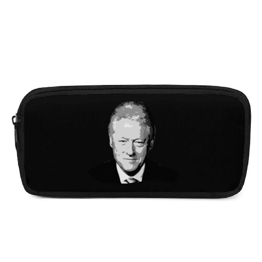 Bill Clinton Grayscale Pop Art Pencil Cases
