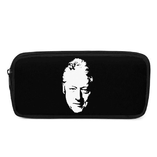 Bill Clinton White On Black Pop Art Pencil Cases