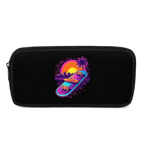 Skateboarding Skateboard Skates 80s 90s Retro Pencil Cases