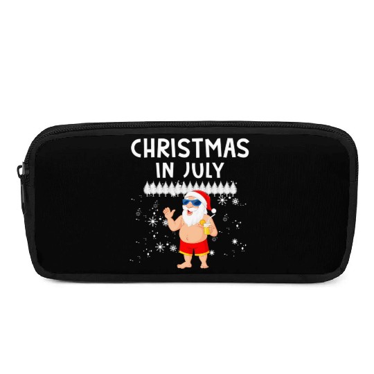 Funny Santa Christmas In July Summer Xmas Gif Pencil Cases
