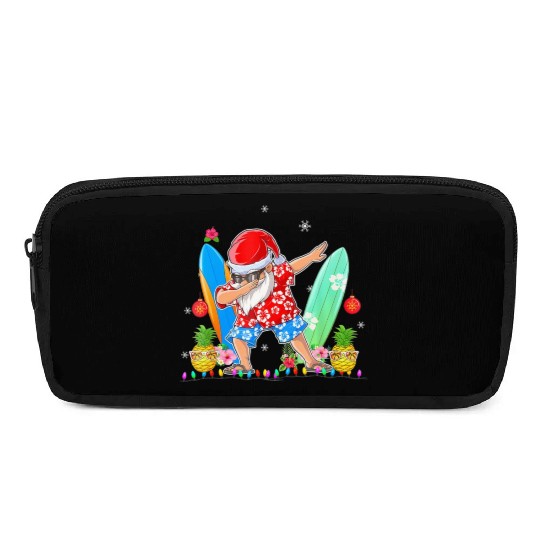 Dabbing Santa Christmas In July Hawaiian Xmas Pencil Cases