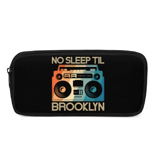 No Sleep Til Brooklyn Old School Portable Stereo Pencil Cases