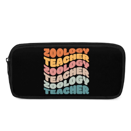 Zoology Teacher Vintage Retro Pencil Cases
