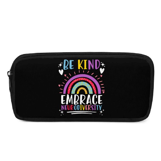 Be Kind Embrace Neurodiversity Awareness Pencil Cases