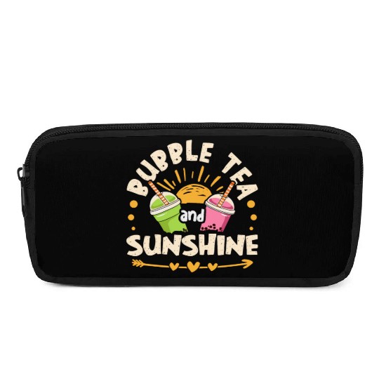 Bubble Tea And Sunshine Boba Tea Drinker Pencil Cases