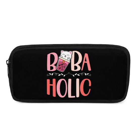 Bobaholic Bubble Tea Lover Boba Tea Drinker Korean Pencil Cases