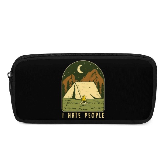I Hate People Funny Nature Camping Outdoors Pencil Cases