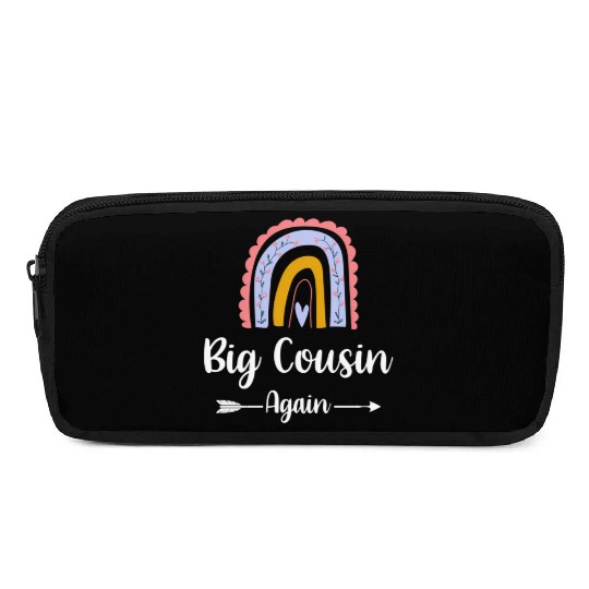 Soon To Be Big Cousin Again Rainbow Pregnancy Pencil Cases