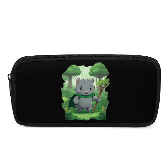 Wombat Hero - Green Cape Wombat Pencil Cases